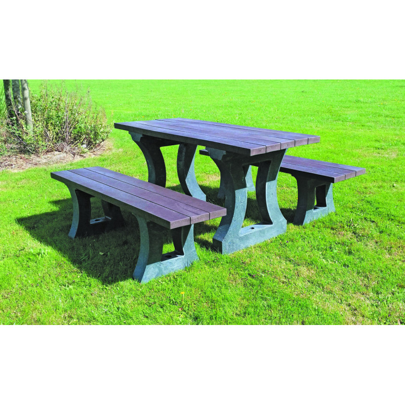 table extérieure avec bancs ZIBAL direct urbain